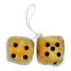 www.americanspareparts.de - FUZZY DICE 6CM GELB